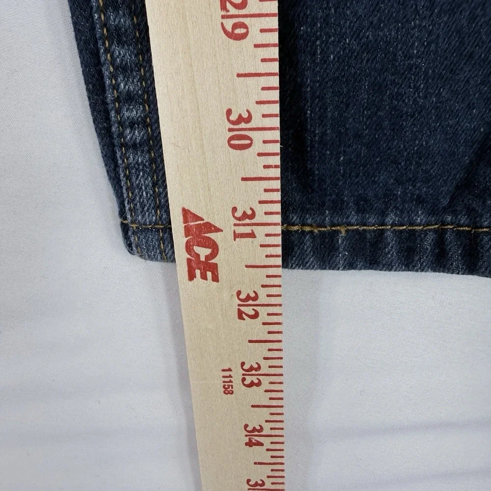 Levi's 559 Relaxed Straight Jeans Mens 36x32 Dark Wash Blue Denim Red Tab EUC